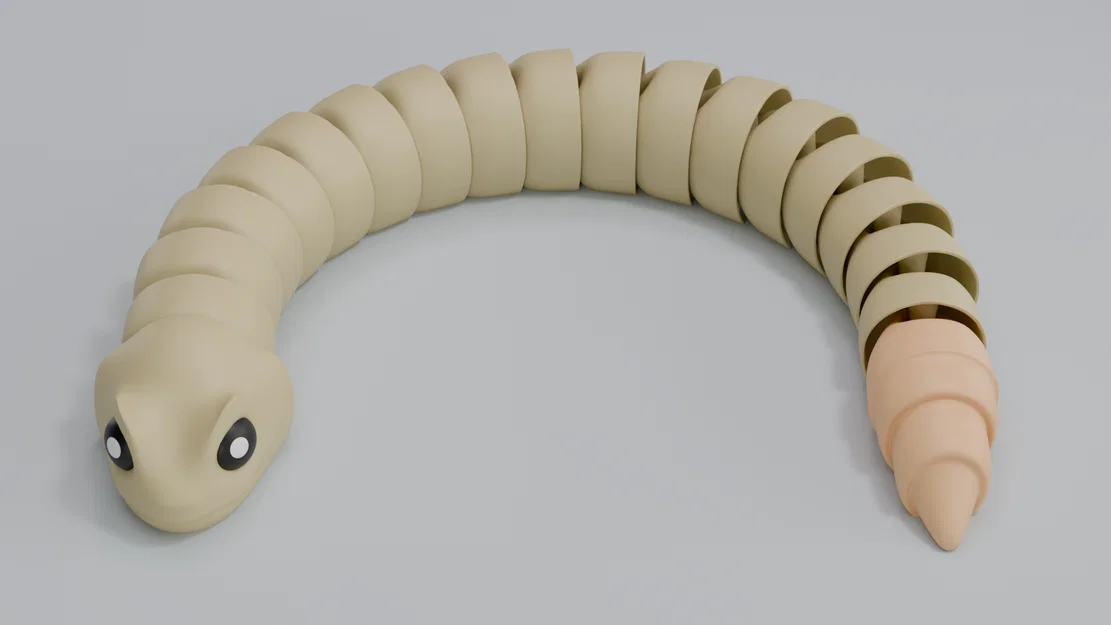 Rắn Sidewinder - Mô hình khớp nối 3D | Móc khóa in liền khối | Không cần support - Image 4