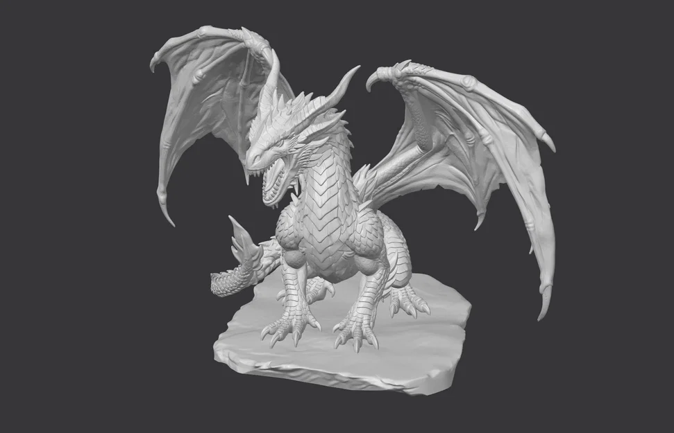 Mô hình in 3D Ancient Dragon đầy uy nghiêm - Image 2