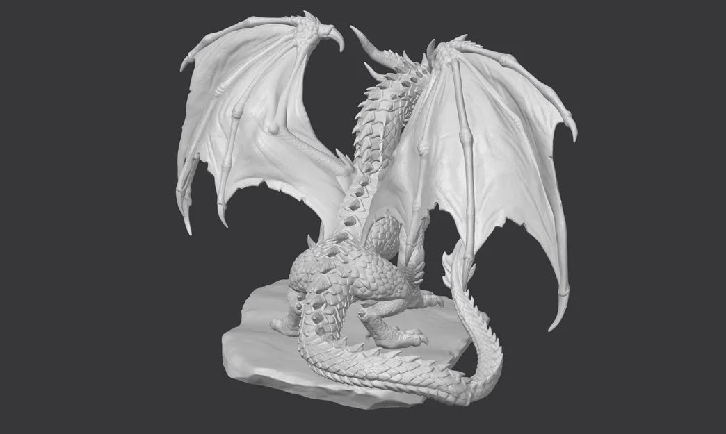 Mô hình in 3D Ancient Dragon đầy uy nghiêm - Image 3