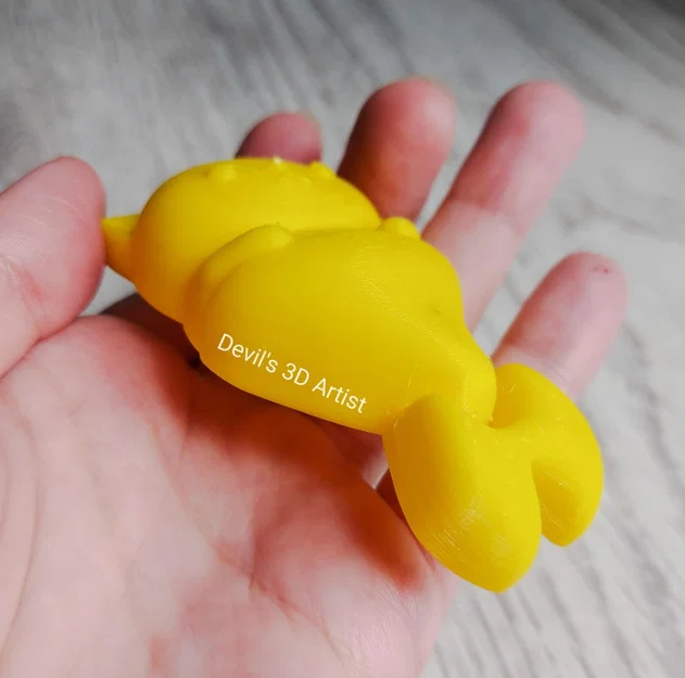 Móc khóa mèo tiên cá cử động dễ thương - File in 3D độc đáo - Image 2