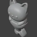 Móc khóa mèo tiên cá cử động dễ thương - File in 3D độc đáo - Thumbnail 5