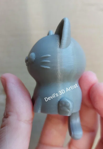 Móc khóa mèo 3D đáng yêu có đuôi cử động linh hoạt - Image 3