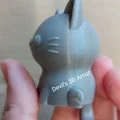 Móc khóa mèo 3D đáng yêu có đuôi cử động linh hoạt - Thumbnail 3