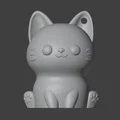 Móc khóa mèo 3D đáng yêu có đuôi cử động linh hoạt - Thumbnail 4
