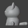 Móc khóa mèo 3D đáng yêu có đuôi cử động linh hoạt - Thumbnail 5