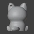 Móc khóa mèo 3D đáng yêu có đuôi cử động linh hoạt - Thumbnail 7