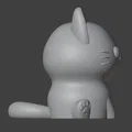 Móc khóa mèo 3D đáng yêu có đuôi cử động linh hoạt - Thumbnail 8