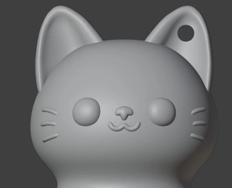 Móc khóa mèo 3D đáng yêu có đuôi cử động linh hoạt - Image 9