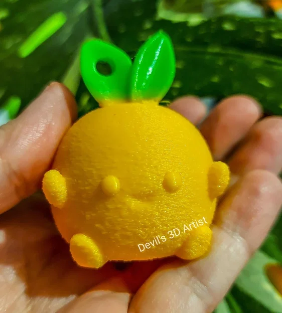 Móc khóa hình trái cây (Funny Citrus Keychain) xinh xắn in 3D - Image 1