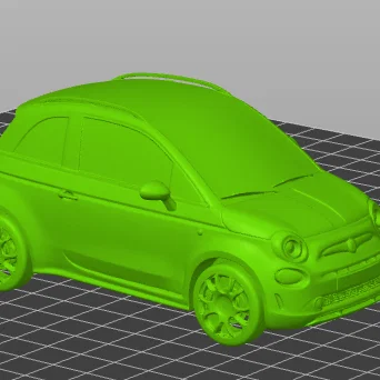 Mô hình 3D xe Fiat 500L Futura thiết kế chi tiết