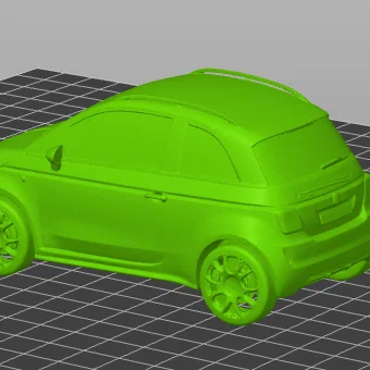 Mô hình 3D xe Fiat 500L Futura thiết kế chi tiết