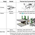 Mẫu in 3D Cầu nâng 4 trụ & Đế sạc xe RC (Tỷ lệ 1/64 & 1/43) - Bản Dùng Thử - Thumbnail 4