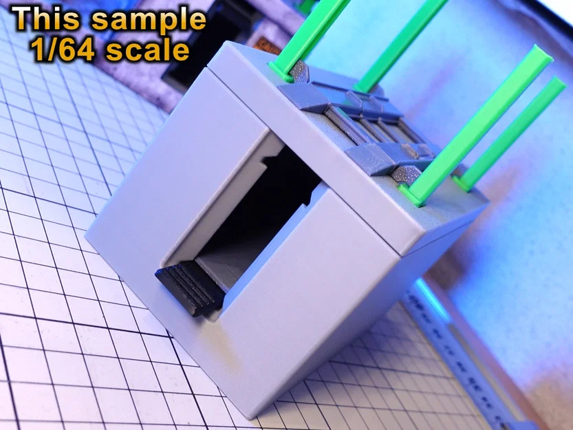 Mẫu in 3D Cầu nâng 4 trụ & Đế sạc xe RC (Tỷ lệ 1/64 & 1/43) - Bản Dùng Thử - Image 5