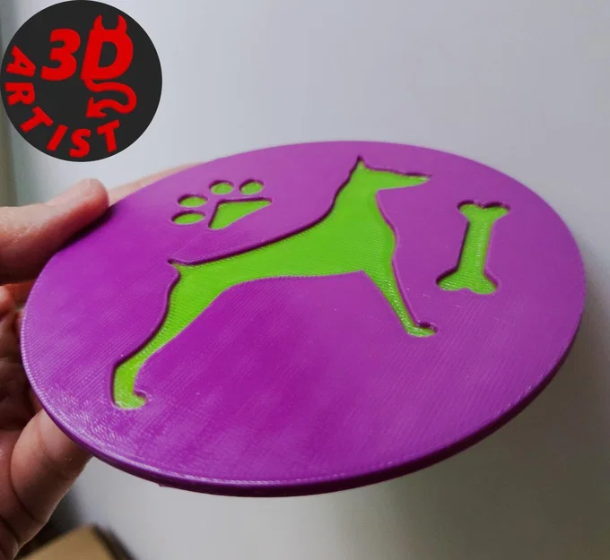 Bộ 4 đế lót ly hình chú cún đáng yêu - File in 3D - Image 4