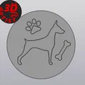 Bộ 4 đế lót ly hình chú cún đáng yêu - File in 3D - Thumbnail 6