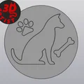 Bộ 4 đế lót ly hình chú cún đáng yêu - File in 3D - Thumbnail 8