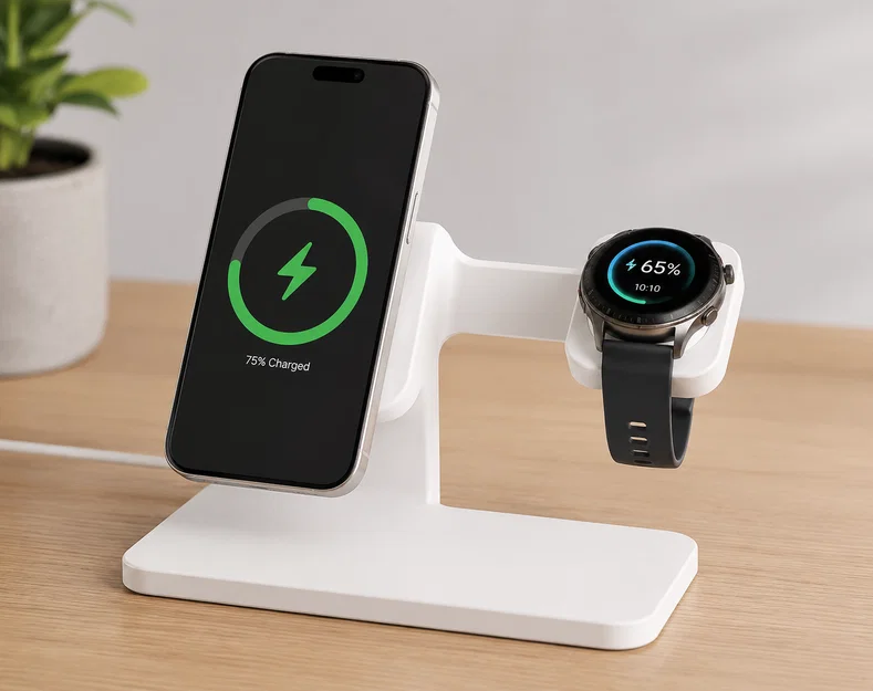 Đế giữ iPhone MagSafe và Giá sạc Huawei Watch 4, 5 - Image 1