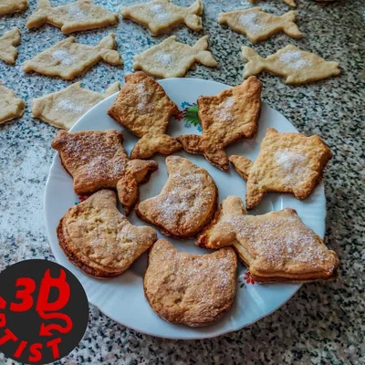 Bộ khuôn cắt bánh quy hình mèo và cá dễ thương cho gia đình