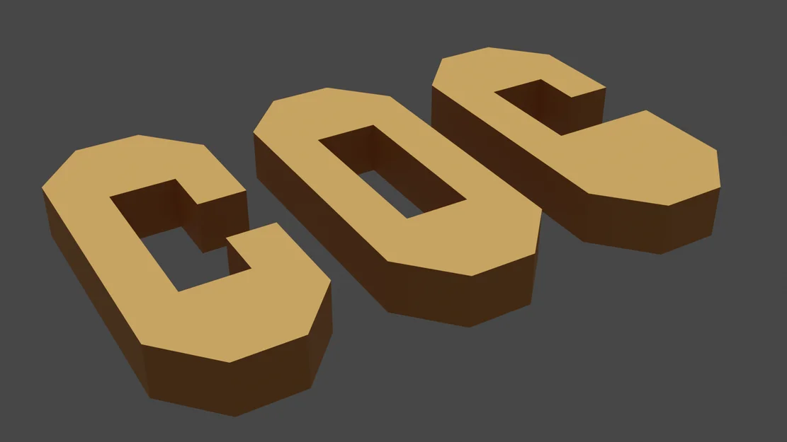 Mô hình trang trí chữ COG Game thiết kế 3D độc đáo - Image 1