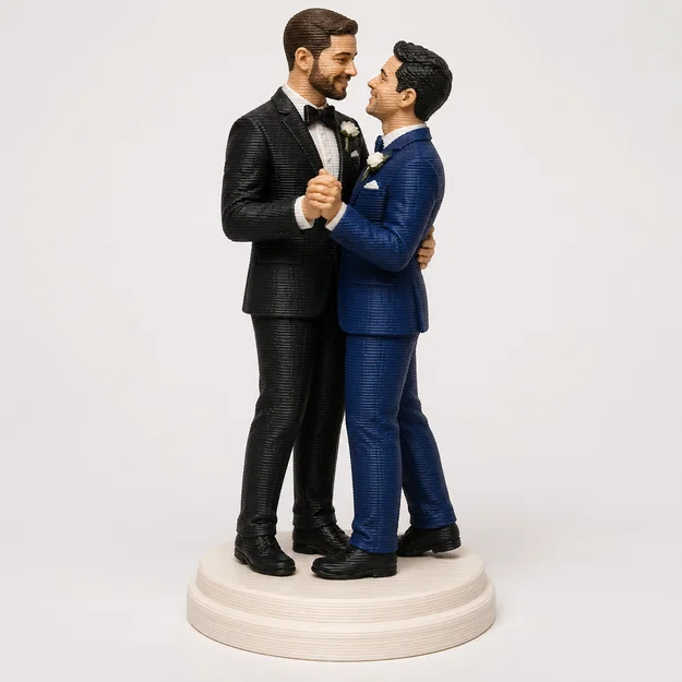Mô hình in 3D cặp đôi nam khiêu vũ (Dancing Love Man) tinh tế - Image 1
