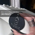 Bộ thẻ phân loại rác in 3D (File STL) - Tái chế, hữu cơ, giấy, nhựa - Thumbnail 1