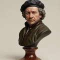 Mô hình 3D Tượng chân dung tự họa Rembrandt (1659) nghệ thuật - Thumbnail 1