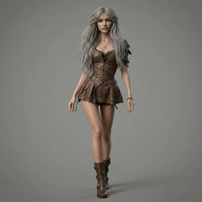 Mô hình 3D Nữ Chiến Binh Fantasy (Female Barbarian Walking) cực đẹp