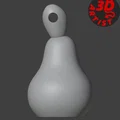 Móc khóa hình quả lê vui nhộn (Funny Pear Keychain) - Tự in 3D - Thumbnail 4