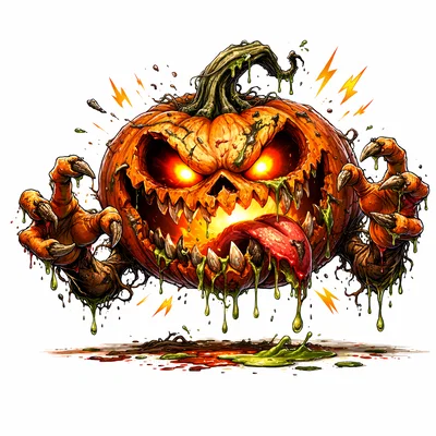Mô hình Bí ngô Quái vật (Pumpkin Monster) 3D cho Halloween