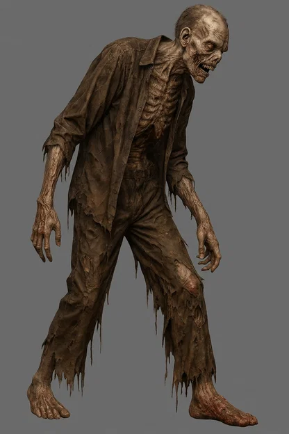 Mô hình 3D Zombie kinh dị - Lumbering Zombie siêu chi tiết - Image 1