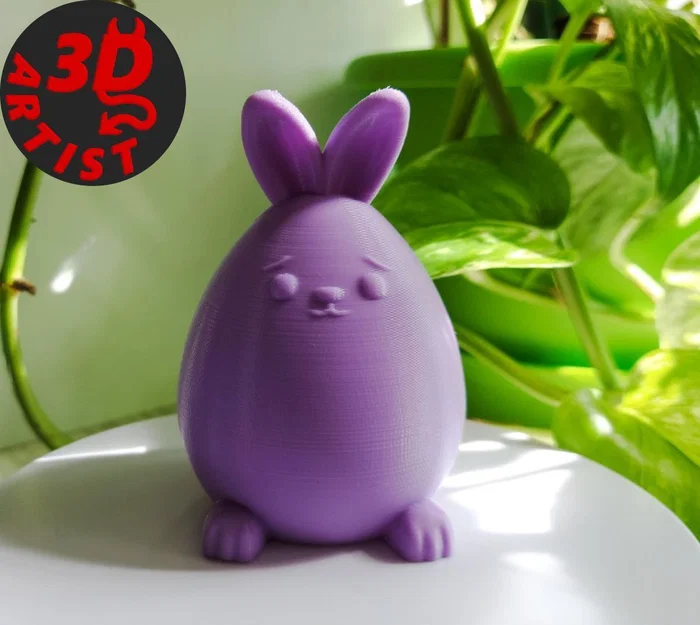 Mô hình chú thỏ nhỏ (Cute Little Bunny) dễ thương cho in 3D - Image 3