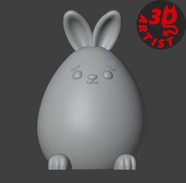 Mô hình chú thỏ nhỏ (Cute Little Bunny) dễ thương cho in 3D - Image 8