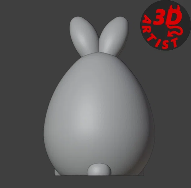 Mô hình chú thỏ nhỏ (Cute Little Bunny) dễ thương cho in 3D - Image 10