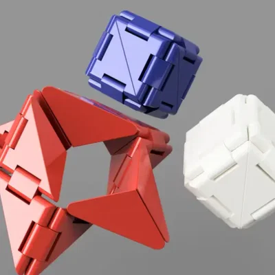 Fidget Puzzle Cube - Mẫu Đồ Chơi Xoay Thư Giãn Độc Đáo In 3D