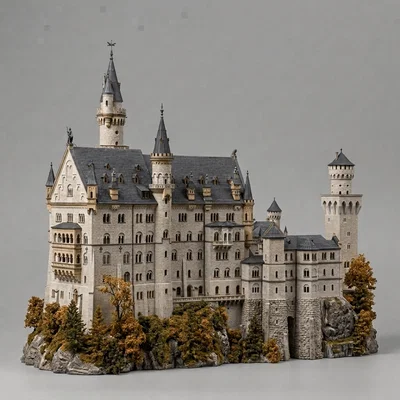 Mô hình 3D Lâu đài Neuschwanstein (Đức) - Tinh tế và đẳng cấp