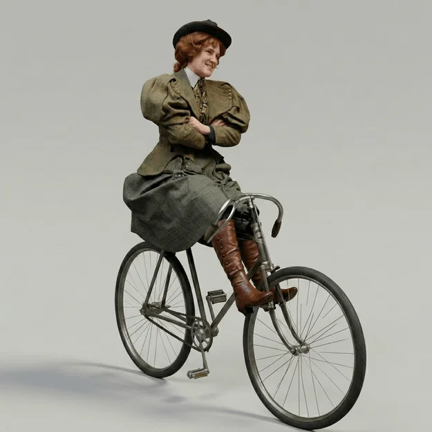 Mô hình 3D Xe đạp thời Victoria nghệ thuật (Victorian Art Bicycle) - Image 1