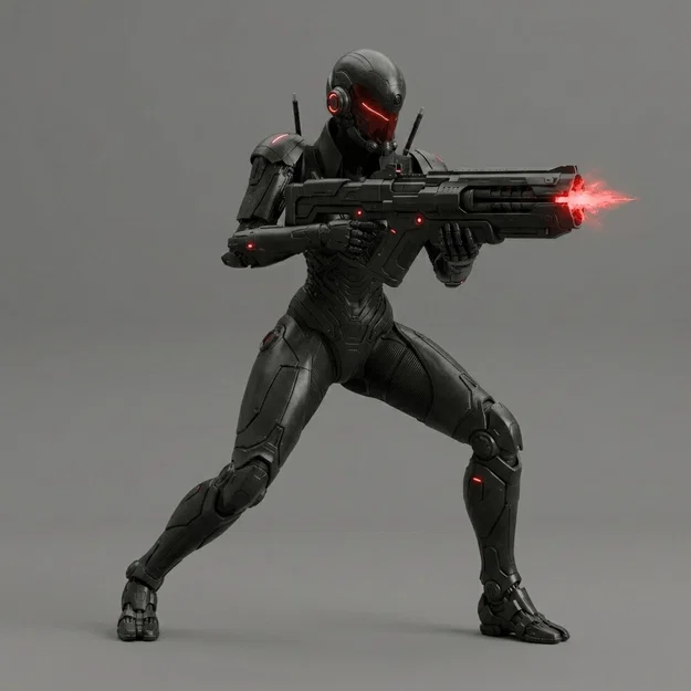 Mô hình Sci-Fi Battle Bot - Chiến binh tương lai in 3D cực ngầu - Image 1