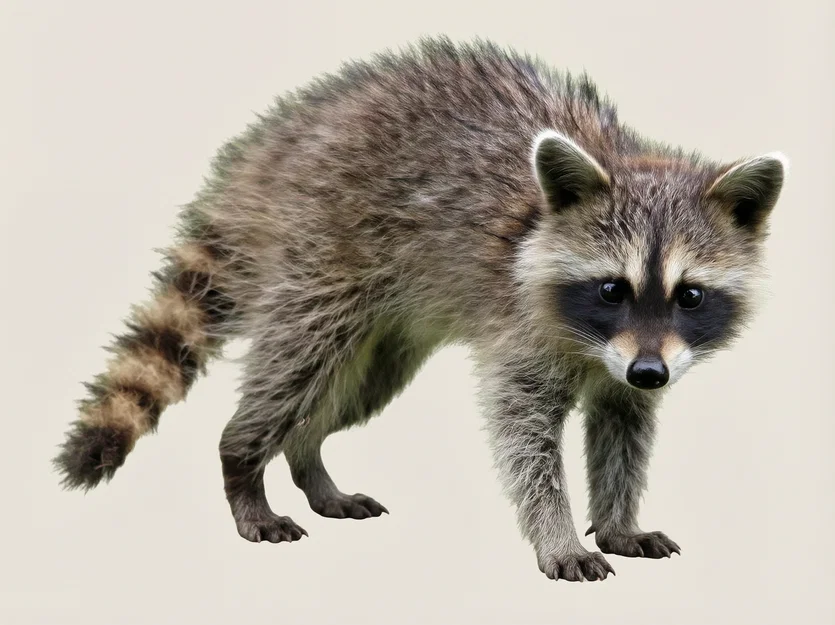 Mô hình 3D Gấu mèo Mỹ (American Raccoon) trang trí tinh tế - Image 1