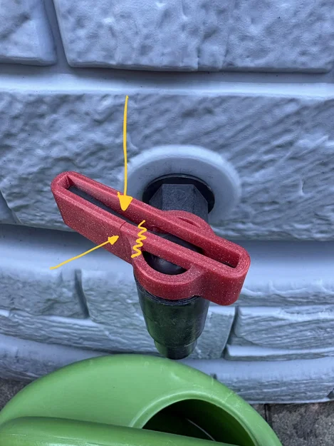 Bộ gia cố vòi nước thùng chứa (Rain Barrel Tap Reinforcement) 3D - Image 3