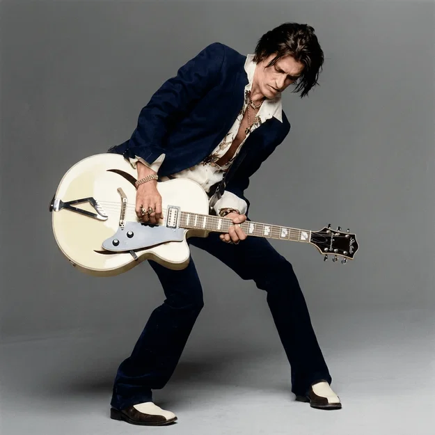 Mô hình 3D huyền thoại guitar Joe Perry - Aerosmith cực chất - Image 1