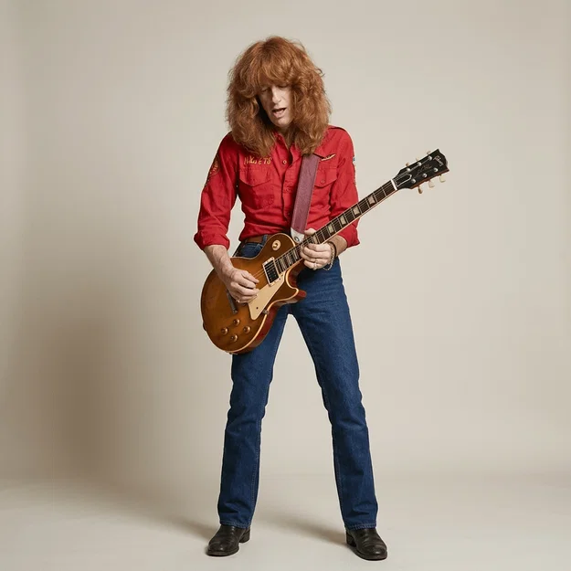 Mô hình 3D nghệ sĩ guitar Brad Whitford của ban nhạc Aerosmith - Image 1