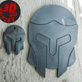 Bộ mô hình in 3D Knight's Helmet: Miếng lót cốc và móc khóa - Thumbnail 1
