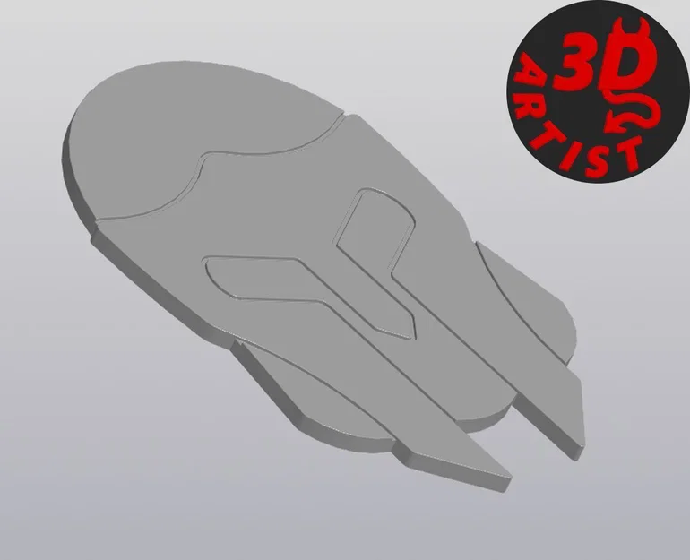 Bộ mô hình in 3D Knight's Helmet: Miếng lót cốc và móc khóa - Image 5