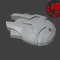 Bộ mô hình in 3D Knight's Helmet: Miếng lót cốc và móc khóa - Thumbnail 7