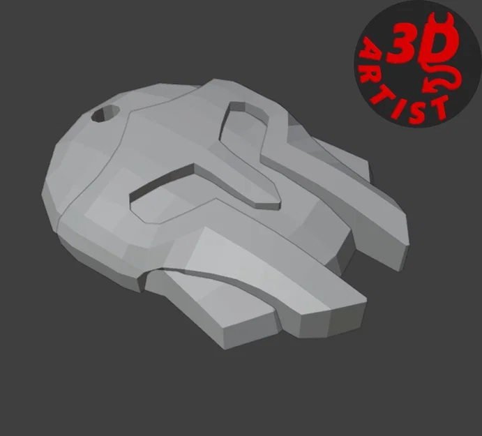 Bộ mô hình in 3D Knight's Helmet: Miếng lót cốc và móc khóa - Image 8