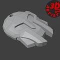 Bộ mô hình in 3D Knight's Helmet: Miếng lót cốc và móc khóa - Thumbnail 8