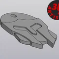 Bộ mô hình in 3D Knight's Helmet: Miếng lót cốc và móc khóa - Thumbnail 9