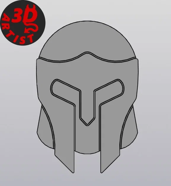 Bộ mô hình in 3D Knight's Helmet: Miếng lót cốc và móc khóa - Image 10