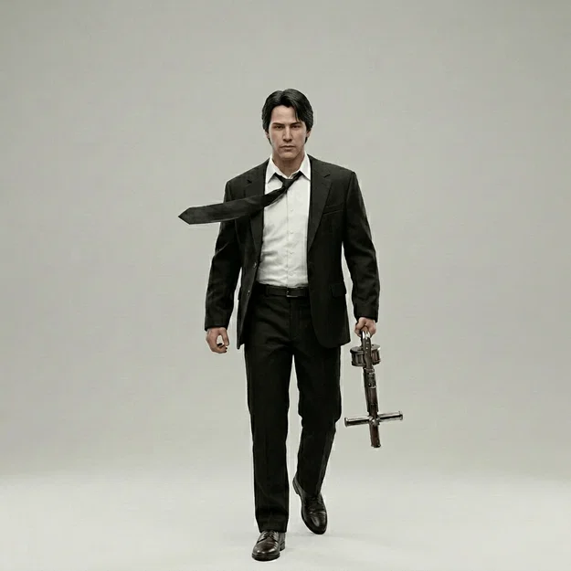 Mô hình 3D John Constantine (Keanu Reeves) cực chất cho người hâm mộ - Image 1