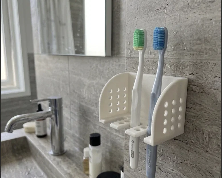 Giá treo bàn chải gắn tường (Phiên bản Gia đình hoặc Cặp đôi) - Image 2